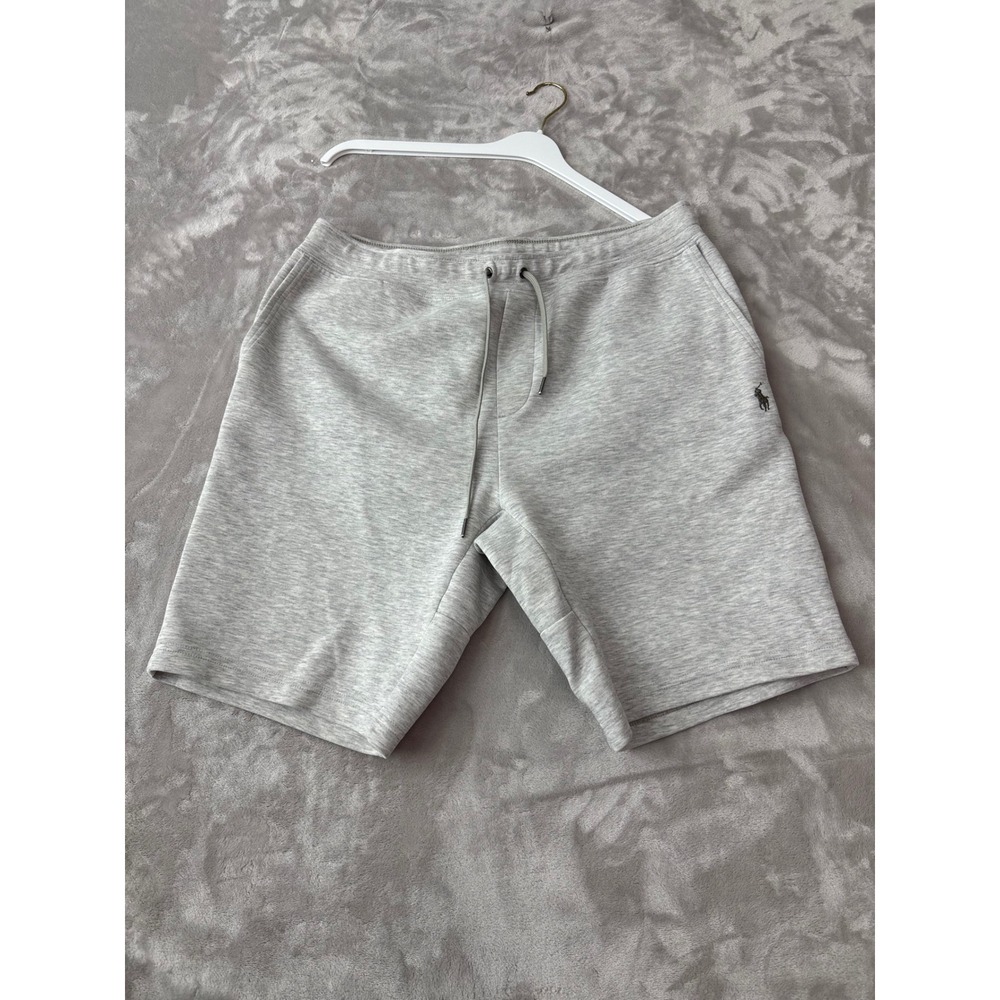 Polo Ralph Lauren Performance Mens Heather Gray Sweat Shorts Size Large 1496